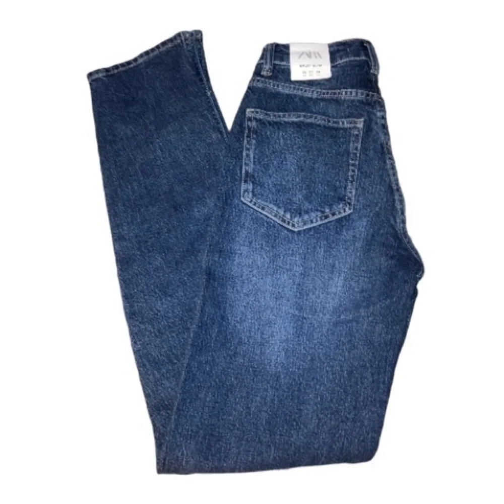 ZARA Split Slim Full Length Jeans Blogger Insta Favorite - Picture 9 of 12